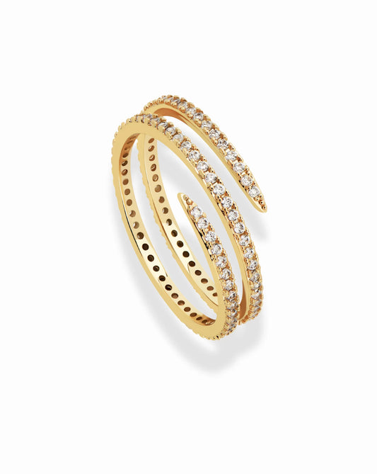 Mod + Jo Greer Pave Spiral Ring - Multiple Options