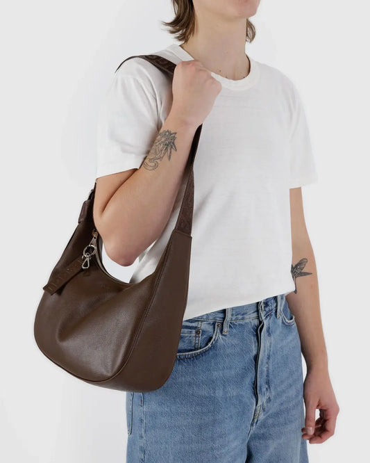 Baggu Medium Recycled Leather Crescent Bag - Multiple Options