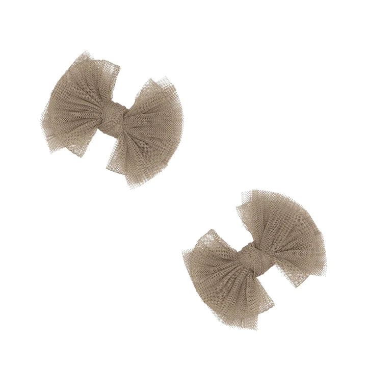 Baby Bling Bows - 2pk Tulle Baby Fab® Clip - Multiple Options