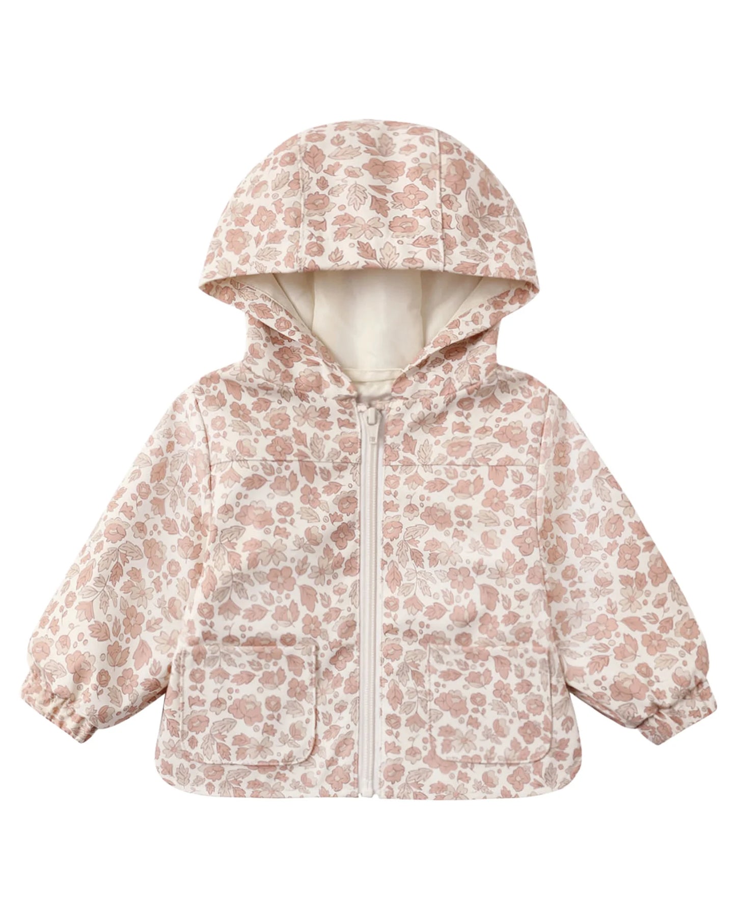 Quincy Mae Rain Coat, Pink Blossom