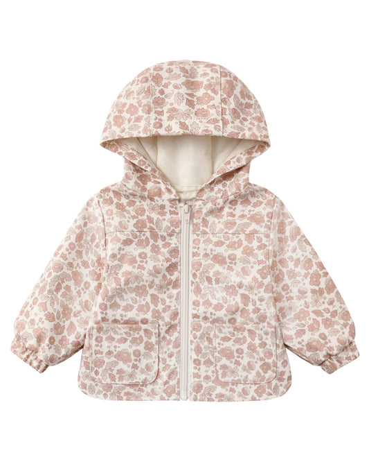 Quincy Mae Rain Coat, Pink Blossom
