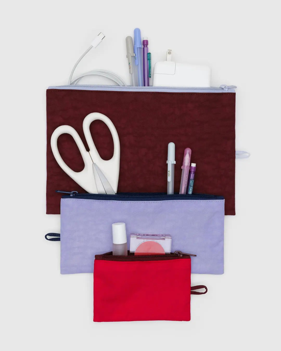 Baggu Flat Pouch Set - Multiple Options