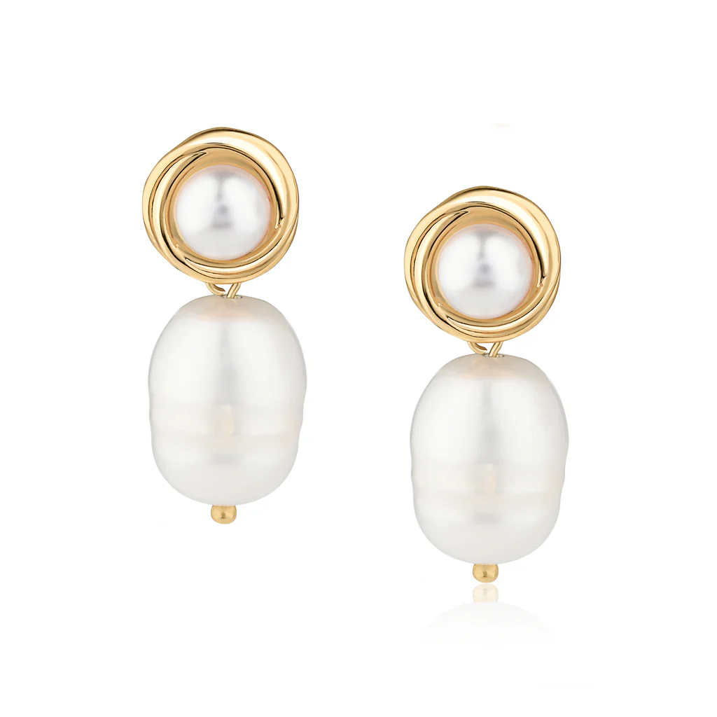 Mod + Jo Clara Pearl Earrings