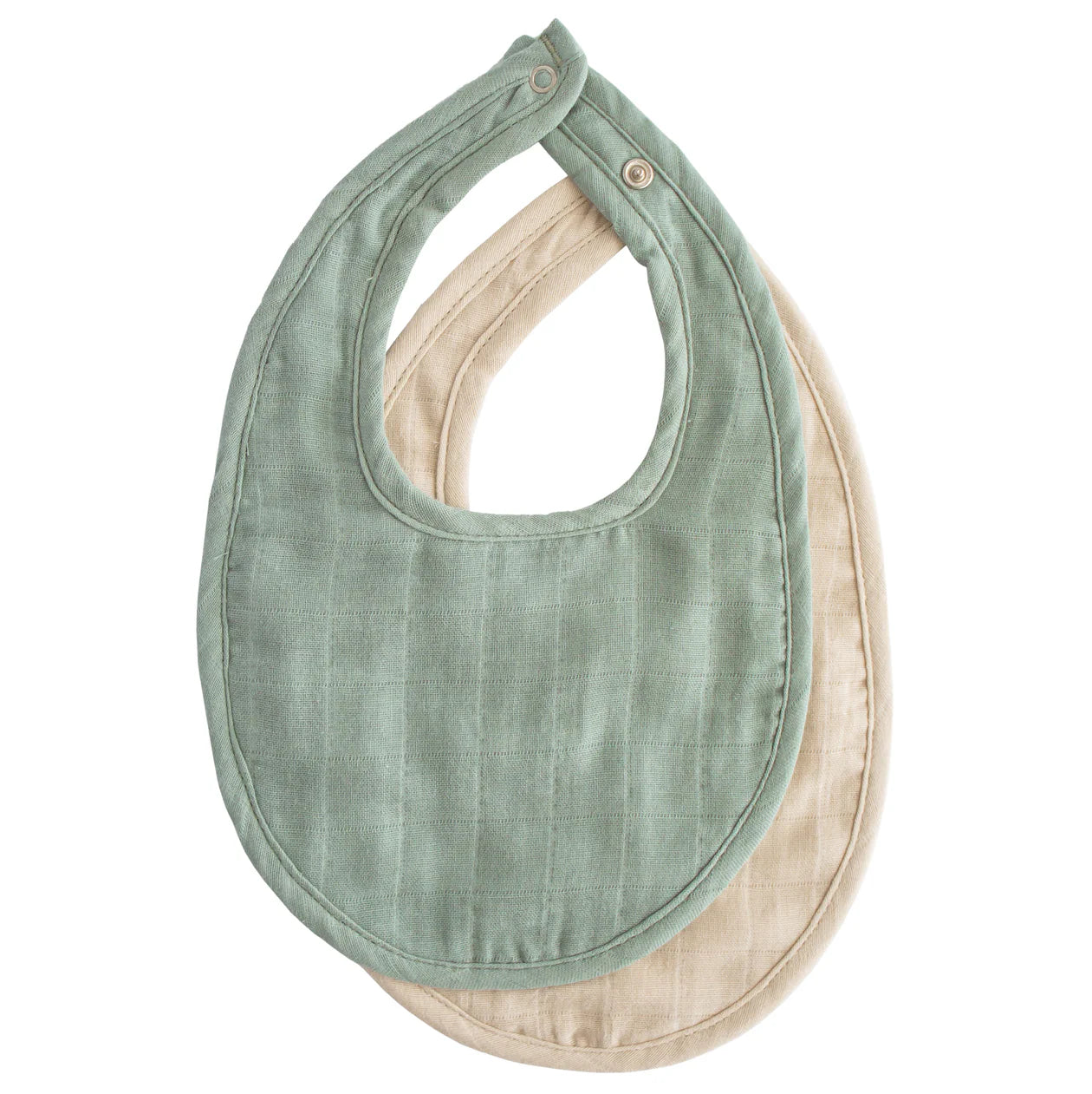 Mushie Muslin Bib 2-Pack - Multiple Options