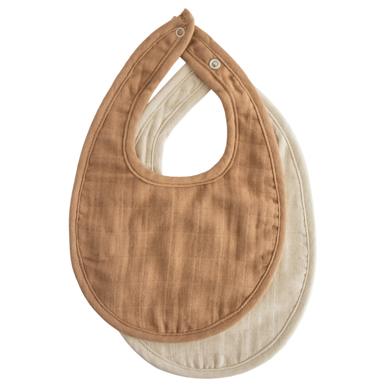 Mushie Muslin Bib 2-Pack - Multiple Options