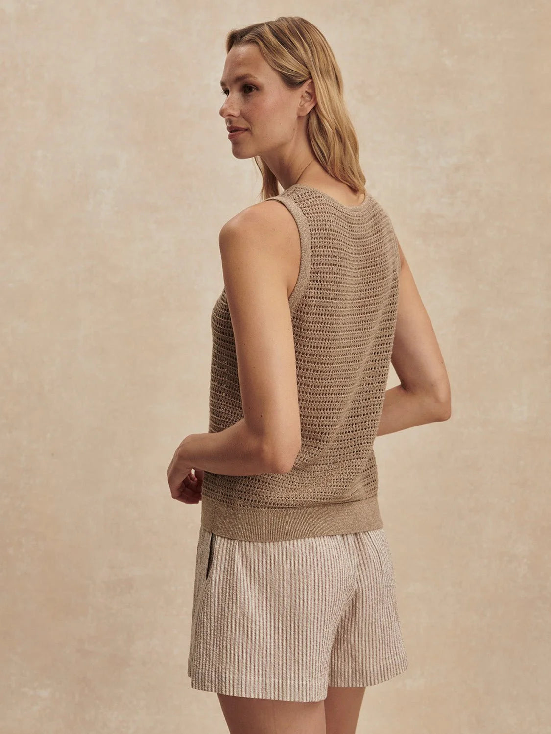 Varley Ramon Knit Tank, Sepia Twist