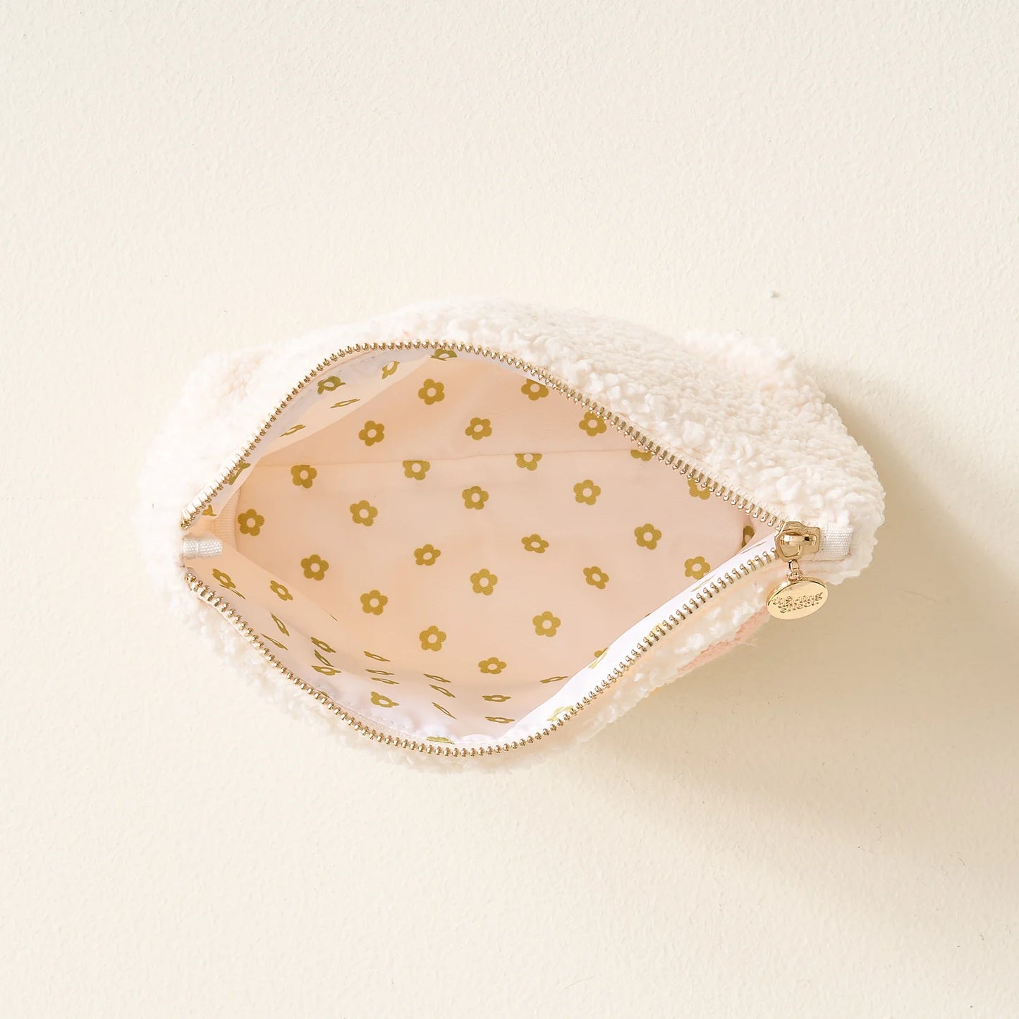 The Darling Effect Sherpa Zippered Teddy Pouch