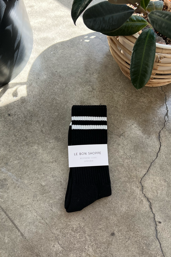 Le Bon Shoppe Extended Boyfriend Socks, Multiple Options