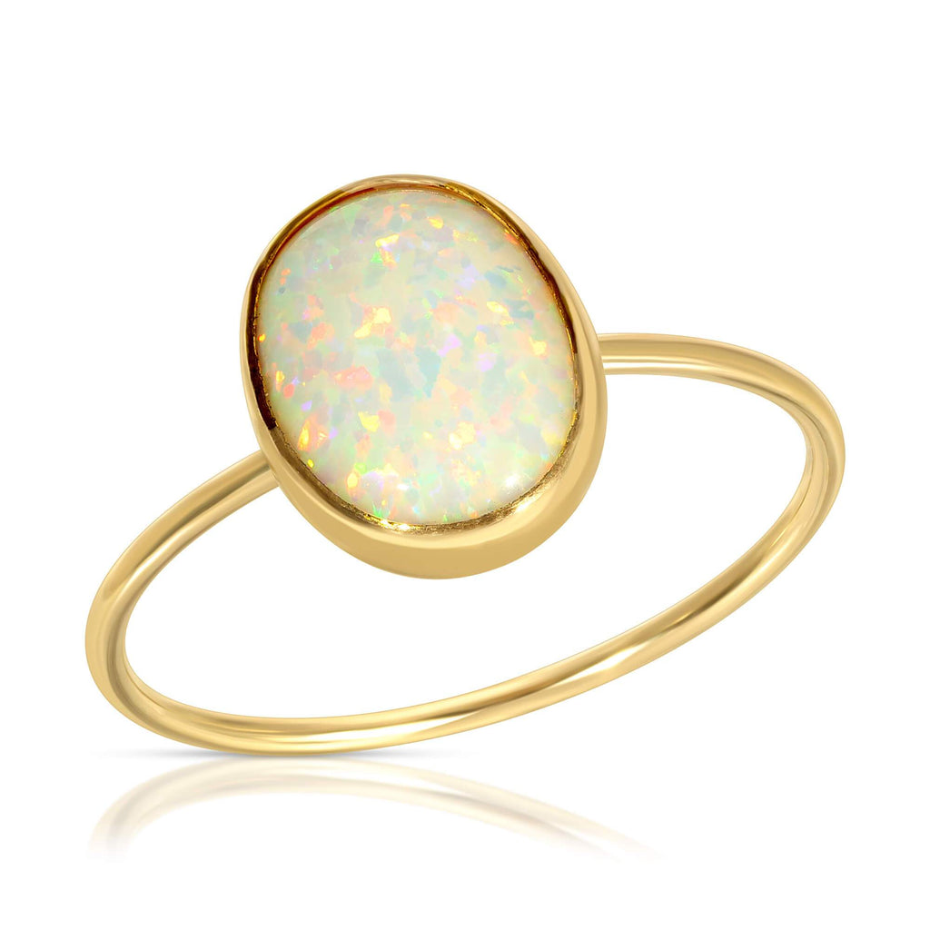 Glamrocks - Oval Opal Ring